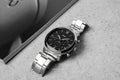  Shop Authentic Fossil Neutra Chronograph Black Dial Silver Steel Strap Watch for Men - FS5384 - Luxxuri