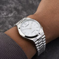  Shop Authentic Citizen Tsuyosa Automatic White Dial Silver Steel Strap Watch For Men - NJ0150-81A - Luxxuri