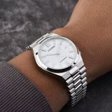  Shop Authentic Citizen Tsuyosa Automatic White Dial Silver Steel Strap Watch For Men - NJ0150-81A - Luxxuri