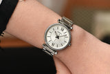  Shop Authentic Fossil Carlie Silver Dial Silver Steel Strap Watch for Women - ES4341 - Luxxuri
