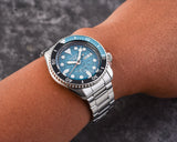  Shop Authentic Seiko 5 Sports SKX Skeleton Green Dial Silver Steel Strap Watch For Men - SRPJ45K1 - Luxxuri