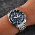  Shop Authentic Seiko 5 Sports Automatic Blue Dial Silver Steel Strap Watch for Men - SRPK97K1 - Luxxuri