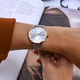  Shop Authentic Armani Exchange Lola Analog White Dial Silver Mesh Strap Watch For Women - AX5537 - Luxxuri
