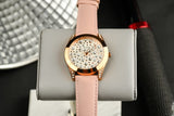  Shop Authentic Guess Wonderlust Beige Dial Pink Leather Strap Watch for Women - W1065L1 - Luxxuri