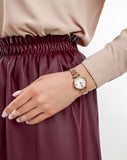  Shop Authentic Emporio Armani Gianni T-Bar Mother of Pearl Dial Rose Gold Steel Strap Watch For Women - AR11316 - Luxxuri