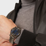  Shop Authentic Emporio Armani Meccanico Automatic Grey Dial Grey Steel Strap Watch For Men - AR60029 - Luxxuri
