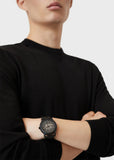  Shop Authentic Emporio Armani Meccanico Skeleton Black Dial Black Steel Strap Watch For Men - AR60045 - Luxxuri