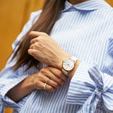  Shop Authentic Tissot Chemin Des Tourelles Powermatic 80 Lady Silver Dial White Leather Strap Watch For Women - T099.207.36.118.00 - Luxxuri