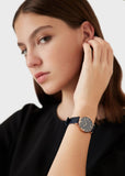  Shop Authentic Emporio Armani Gianni T-Bar Quartz Blue Dial Blue Leather Strap Watch for Women - AR11424 - Luxxuri