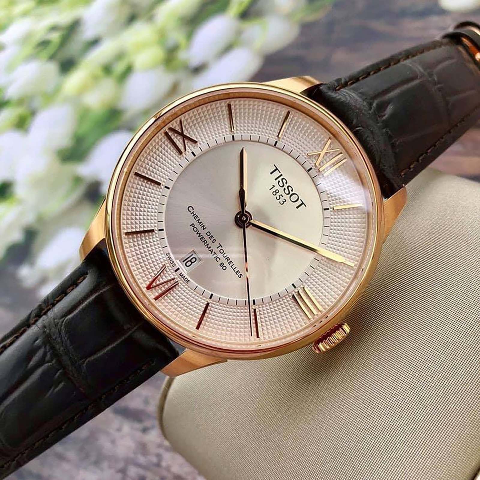  Shop Authentic Tissot Chemin Des Tourelles Powermatic 80 Silver Dial Brown Leather Strap Watch For Men - T099.407.36.038.00 - Luxxuri