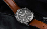  Shop Authentic Fossil Garrett Chronograph Grey Dial Brown Leather Strap Watch for Men - FS5770 - Luxxuri