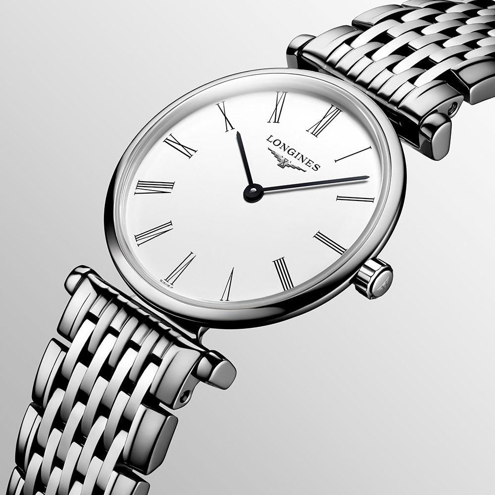  Shop Authentic Longines La Grande Classique White Dial Silver Steel Strap Watch for Women - L4.209.4.71.6 - Luxxuri
