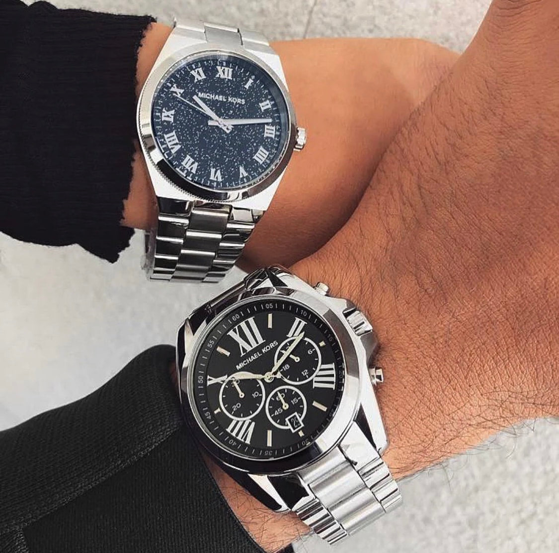  Shop Authentic Michael Kors Channing Midnight Blue Dial Silver Steel Strap Watch for Women - MK6113 - Luxxuri