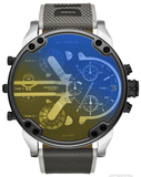  Shop Authentic Diesel Mr. Daddy 2.0 Chronograph Black Dial Grey Nylon Strap Watch For Men - DZ7429 - Luxxuri