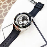  Shop Authentic Guess Empire Chronograph Black Dial Black Silicon Strap Watch For Men - GW0583G1 - Luxxuri