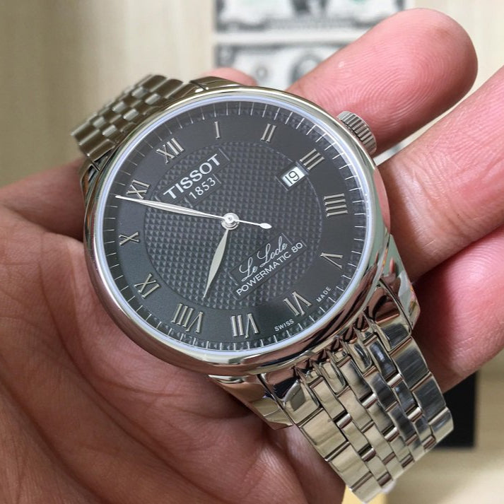  Shop Authentic Tissot Le Locle Powermatic 80 Black Dial Silver Steel Strap Watch For Men - T006.407.11.053.00 - Luxxuri