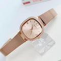  Shop Authentic Guess Tapestry Diamonds Rose Gold Dial Rose Gold Mesh Bracelet Watch for Women - GW0354L3 - Luxxuri
