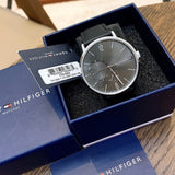  Shop Authentic Tommy Hilfiger Brooklyn Black Dial Black Leather Strap Watch for Men - 1791509 - Luxxuri