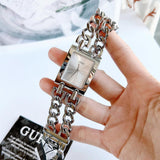  Shop Authentic Guess Mod Heavy Metal Silver Dial Silver Steel Strap Watch For Women - W1117L1 - Luxxuri