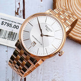 Shop Authentic Tissot T Classic Carson Premium Automatic White Dial Rose Gold Steel Strap Watch for Men - T122.407.33.031.00 - Luxxuri