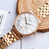  Shop Authentic Tissot T Classic Carson Premium Automatic White Dial Rose Gold Steel Strap Watch for Men - T122.407.33.031.00 - Luxxuri