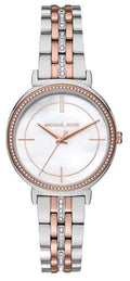 Shop Authentic Michael Kors Cinthia Mother of Pearl Dial Two Tone Steel Strap Watch For Women - MK3831 - Luxxuri