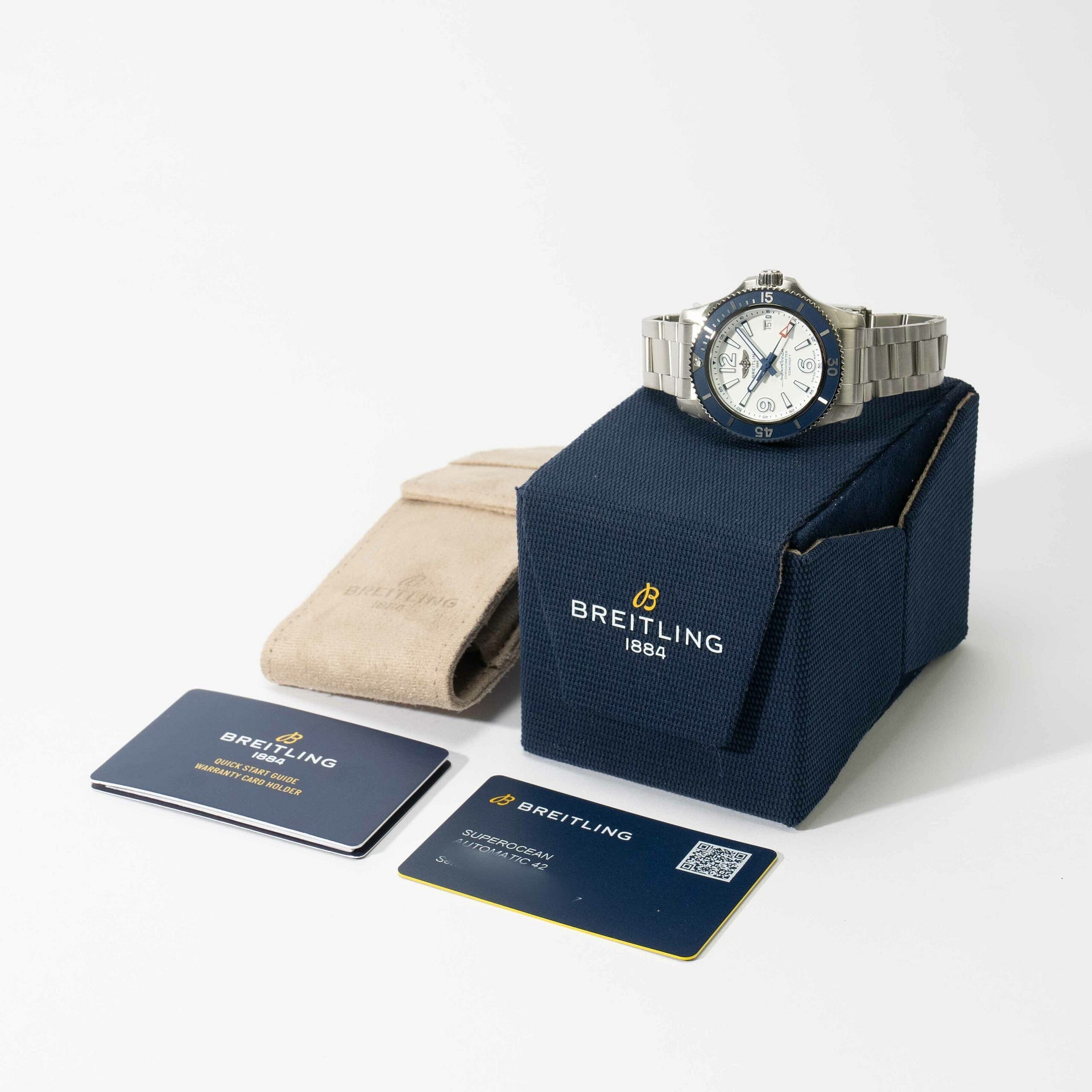  Shop Authentic Breitling Superocean 42mm White Dial Silver Steel Strap Watch for Men - A17366D81A1A1 - Luxxuri