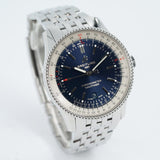  Shop Authentic Breitling Navitimer Automatic 41mm Blue Dial Silver Steel Strap Watch for Men - A17326161C1A1 - Luxxuri