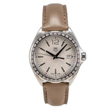  Shop Authentic Tag Heuer Formula 1 Quartz Mother of Pearl Dial Brown Leather Strap Watch for Women - WBJ131A.FC8255 - Luxxuri
