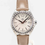  Shop Authentic Tag Heuer Formula 1 Quartz Mother of Pearl Dial Brown Leather Strap Watch for Women - WBJ131A.FC8255 - Luxxuri