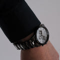  Shop Authentic Daniel Wellington Iconic Link Chronograph Grey Dial Grey Steel Strap Watch for Men - DW00100643 - Luxxuri