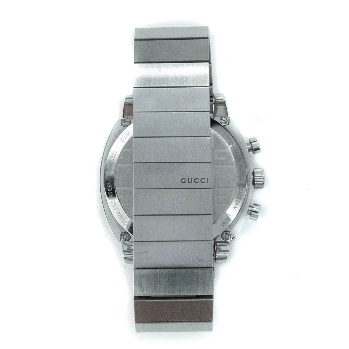  Shop Authentic Gucci Grip Collection Quartz Silver Dial Silver Steel Strap Watch For Men - YA157302 - Luxxuri