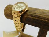  Shop Authentic Michael Kors Slim Runway Gold Dial Gold Steel Strap Watch for Women - MK3477 - Luxxuri