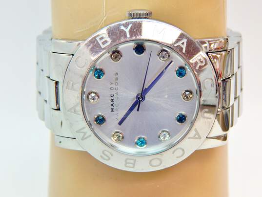  Shop Authentic Marc Jacobs Amy White Dial Silver Steel Strap Watch for Women - MBM3140 - Luxxuri