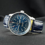  Shop Authentic Breitling Navitimer Automatic 41 Blue Dial Blue Leather Strap Watch for Men - A17326161C1P3 - Luxxuri