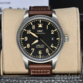  Shop Authentic IWC Pilot's Watch Mark XVIII 40mm Black Dial Brown Leather Strap Watch for Men - IW327006 - Luxxuri