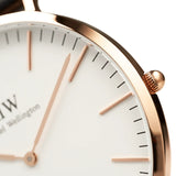  Shop Authentic Daniel Wellington Classic Glasgow White Dial Two Tone NATO Strap Watch For Women - DW00100031 - Luxxuri