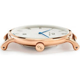  Shop Authentic Daniel Wellington Dapper Durham White Dial Brown Leather Strap Watch For Women - DW00100113 - Luxxuri