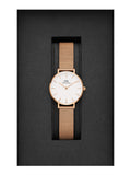  Shop Authentic Daniel Wellington Classic Petite White Dial Rose Gold Mesh Bracelet Watch For Women - DW00100219 - Luxxuri