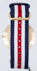  Shop Authentic Daniel Wellington Classic Canterbury White Dial Two Tone Nylon Strap Watch For Men - DW00100002 - Luxxuri