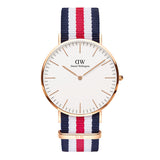  Shop Authentic Daniel Wellington Classic Canterbury White Dial Two Tone Nylon Strap Watch For Men - DW00100002 - Luxxuri