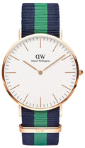  Shop Authentic Daniel Wellington Classic Warwick White Dial Two Tone Nylon Strap Watch for Men - DW00100005 - Luxxuri