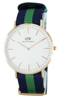  Shop Authentic Daniel Wellington Classic Warwick White Dial Two Tone Nylon Strap Watch for Men - DW00100005 - Luxxuri