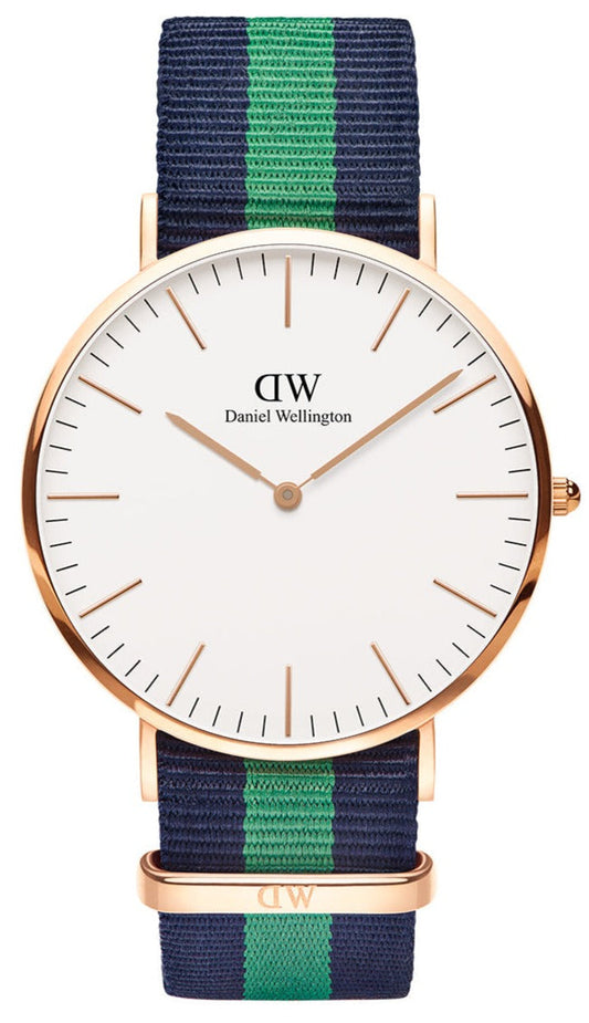  Shop Authentic Daniel Wellington Classic Warwick White Dial Two Tone Nylon Strap Watch for Men - DW00100005 - Luxxuri