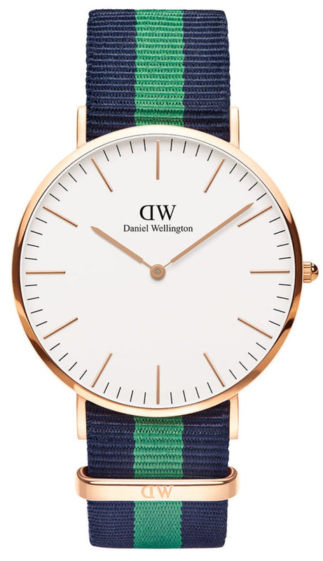  Shop Authentic Daniel Wellington Classic Warwick White Dial Two Tone Nylon Strap Watch for Men - DW00100005 - Luxxuri