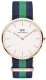  Shop Authentic Daniel Wellington Classic Warwick White Dial Two Tone Nylon Strap Watch for Men - DW00100005 - Luxxuri