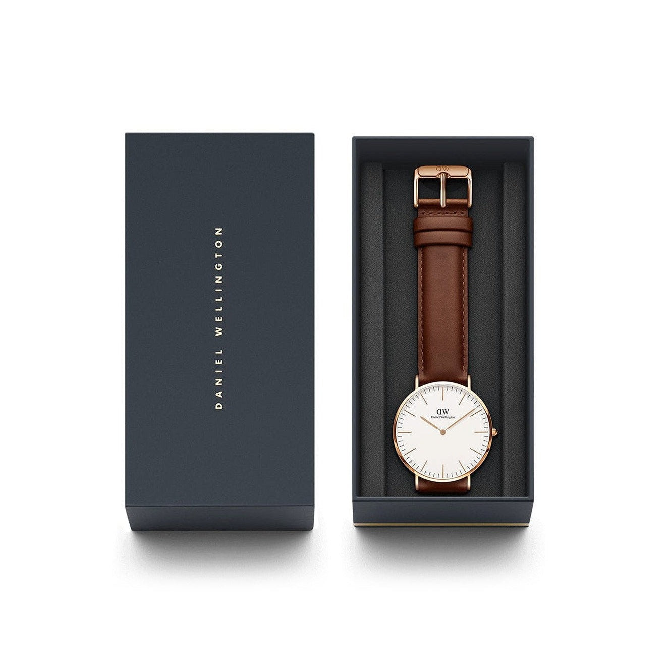  Shop Authentic Daniel Wellington Classic St Mawes White Dial Brown Leather Strap Watch For Men - DW00100006 - Luxxuri