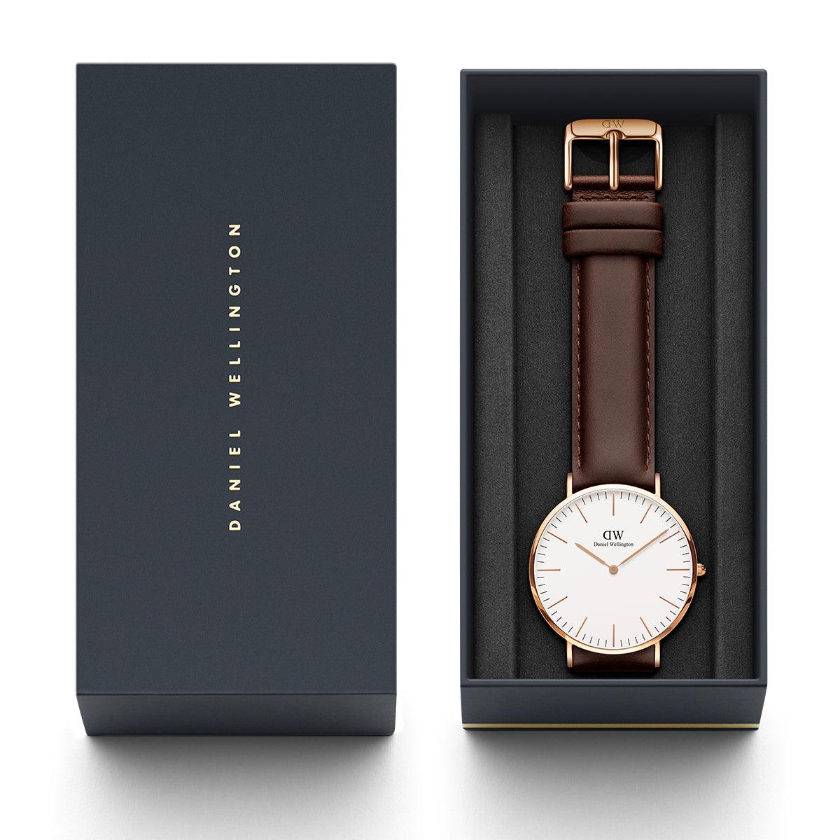 Shop Authentic Daniel Wellington Classic Bristol White Dial Brown Leather Strap Watch For Men - DW00100009 - Luxxuri