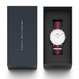  Shop Authentic Daniel Wellington Classic Oxford White Dial Two Tone Nylon Strap Watch For Men - DW00100015 - Luxxuri
