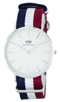  Shop Authentic Daniel Wellington Classic Cambridge White Dial Two Tone Nylon Strap Watch For Men - DW00100017 - Luxxuri